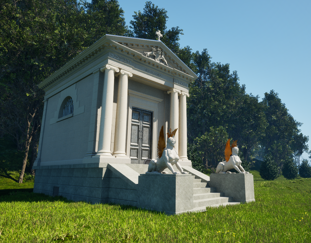 Modélisation du Tombeau de Montgomery (78)